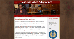 Desktop Screenshot of angelaleelaw.com